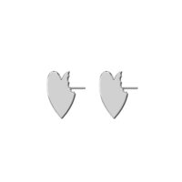 گوشواره نقره طرح قلب مدل Givi 2049
